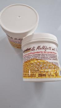 Apinatur Melkfett mit Propolis, 250ml.