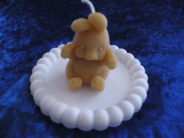 Bienenwachskerze "sitzender Hase" aus reinem Bienenwachs direkt aus dem Bienenstock