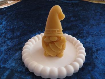 Bienenwachskerze "Wichtel" aus reinem Bienenwachs direkt aus dem Bienenstock