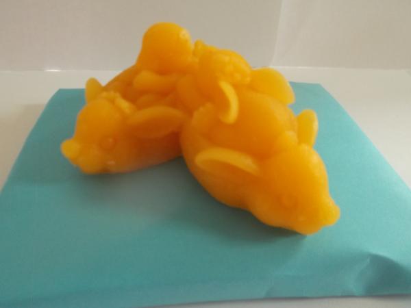 Bienenwachskerze "Mäusefamilie" aus reinem Bienenwachs direkt aus dem Bienenstock