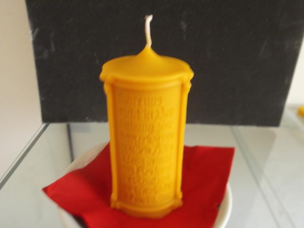 Vater unser Bienwachskerze aus reinem Bienenwachs direkt aus dem Bienenstock